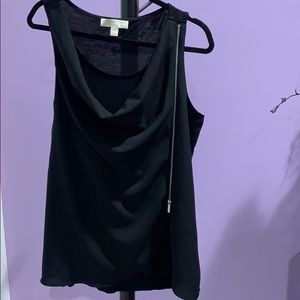 Michael Kors Black Cowl Neck Sleeveless Top